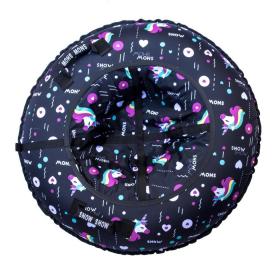 Тюбинг Snow Show "Unicorn black" D-90 см